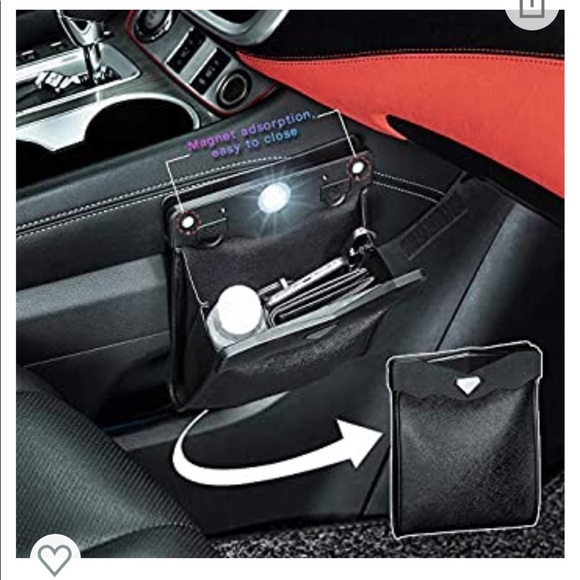 Smart LED Car Trash Can Waterproof Garbage Bag - Picture 3 of 4